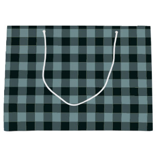 Blue Black Checkered Gingham Mönster