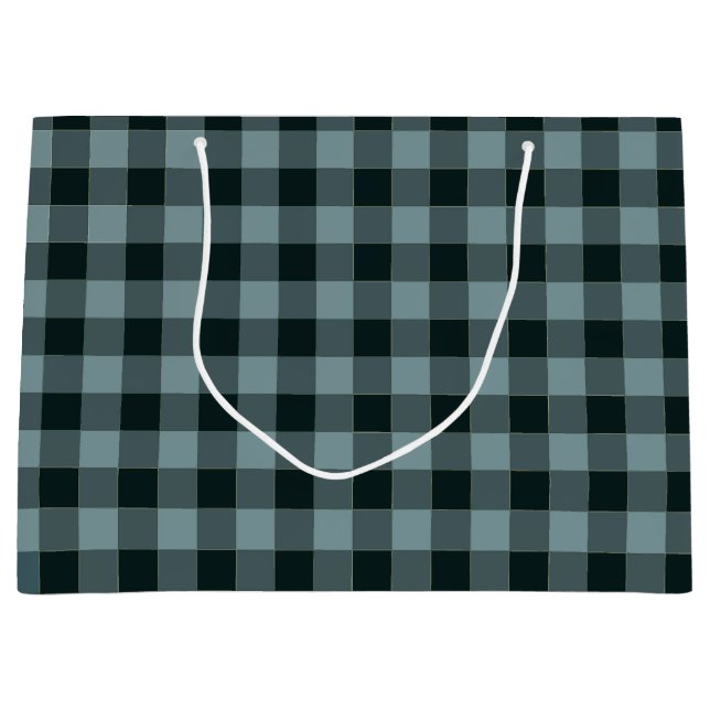 Blue Black Checkered Gingham Mönster (Framsidan)