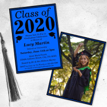 Blue Black Class of 2024 Studenten Photo