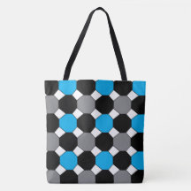 Blue Black Geometric Mönster