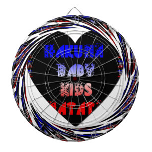 Blue Black Hakuna Matata Baby Kids Design.png Darttavla