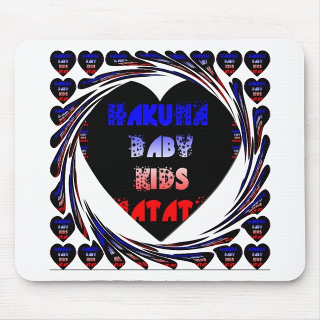 Blue Black Hakuna Matata Baby Kids Design.png Musmatta (Framsidan)