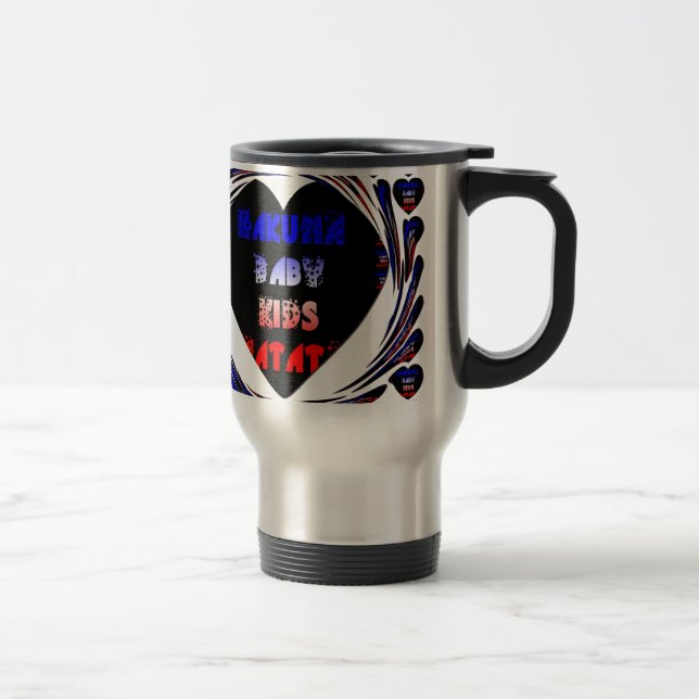 Blue Black Hakuna Matata Baby Kids Design.png Resemugg (Höger)