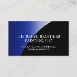 Blue Black Professionell House Painter Visitkort