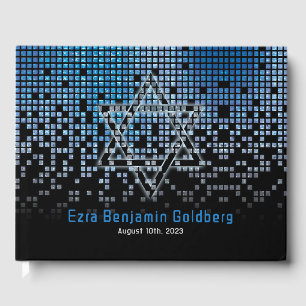 Blue Black Video Gamer Pub Mitzvah Gästböcker