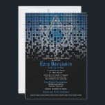 Blue Black Video Gamer Pub Mitzvah Inbjudningar<br><div class="desc">Blått, svart och grått (grått) som regnar i pixelspel eller videospel Pub Mitzvah-inbjudan. Den här icke-traditionella speldesignen inspirerade till spel med en judisk David-stjärna. Det finns även blå och grått (grått) som regnar eller överlappar digitala stil-datorpixlar längs inbjudets övre del. Typsnitt är techno dator stil. Det finns en binär kod...</div>