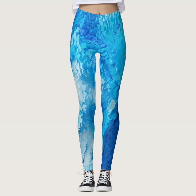 Blue Blizt Leggings (Framsida)
