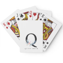 BLUE BLOMMIGT ALFABETS NAMN BREV Q