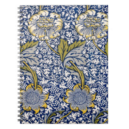 Blue Blommigt Artist Design William Morris Noteboo Anteckningsbok