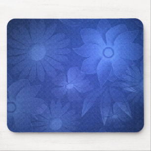 Blue Blommigt Deco Mousepad Musmatta