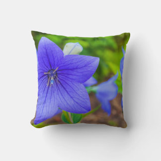 Blue Blommigt Dekorativ kudde