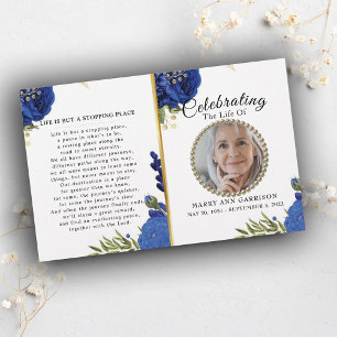 Blue Blommigt Firande of Life Programme