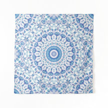 Blue Blommigt Mandala