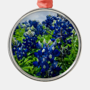 Blue Blommigt Texas Texan Elegant Julgransprydnad Metall