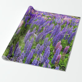 Blue Blommigt Texas Texan Elegant Presentpapper