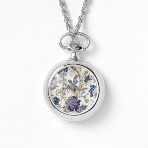 Blue Blommigt W.Morris Mönster Watch Armbandsur