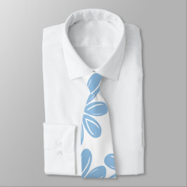 Blue Blommönster - Neck Tie Slips