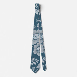 Blue Blommönster Neck Tie Slips