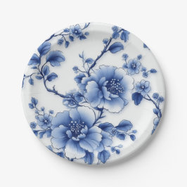 Blue Bloom Serving Bowl