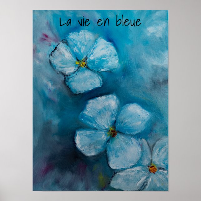 Blue blossoms „la vie en bleue“  poster (Framsidan)