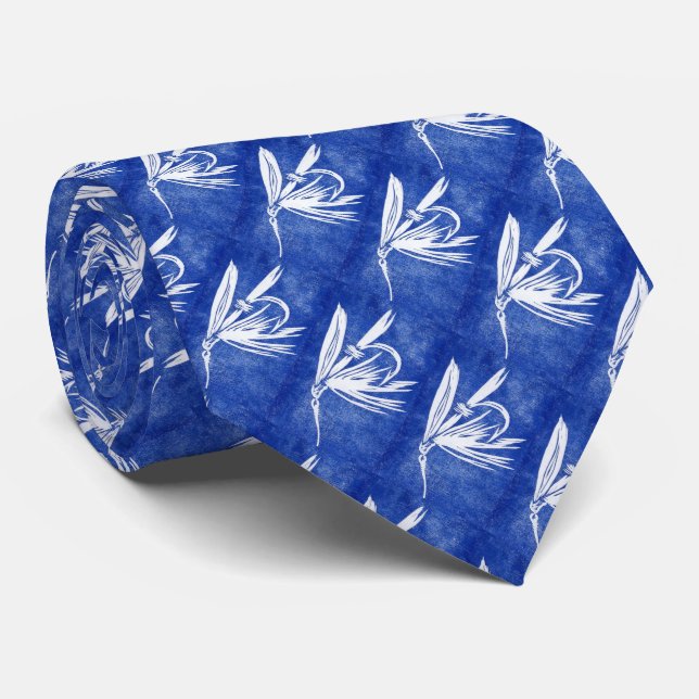 "Blue Blöt Fly" Trout Fly Tie Slips (Rullad)