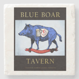 Blue Boar Tavern Marble Underlägg