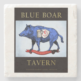 Blue Boar Tavern Marble Underlägg