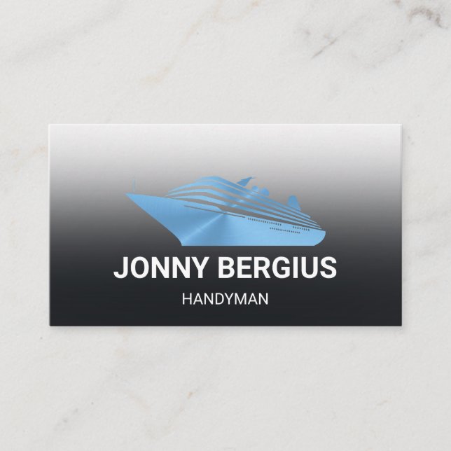 Blue Boat Handyman Visitkort (Framsida)