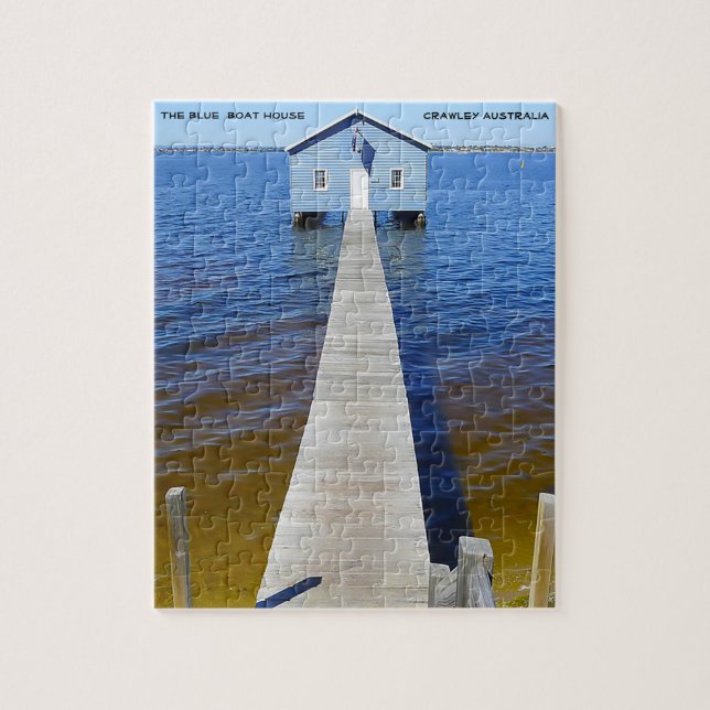 Blue Boat House Crawley Australia Pussel (Vertikal)