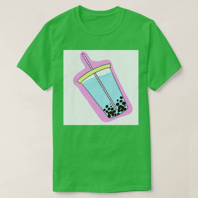 Blue Boba Tea T Shirt (Design framsida)