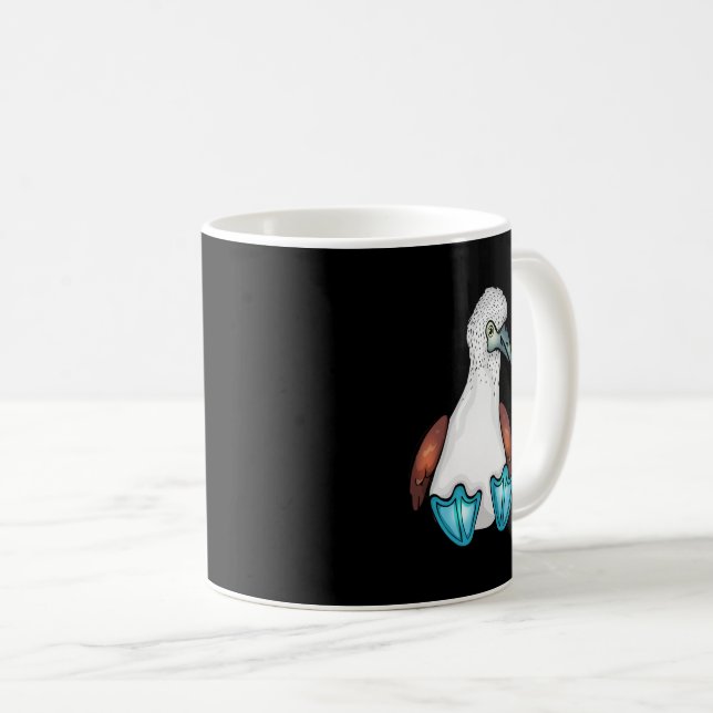 Blue Bobby Cute Bird Gift Sea Bird Footed Booby Kaffemugg (Framsida höger)