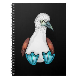 Blue Bobby Cute Bird Gift Sea Fooby Anteckningsbok