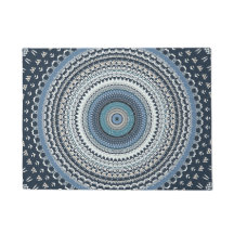Blue Bohemian Boho Mandala