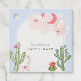 Blue Boho Arch Cactus Leksak Boy Shower Gåvor Etiketter