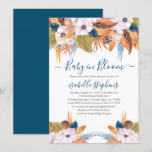 Blue Boho Baby i Bloom Pampas Grass Baby Shower