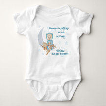 Blue Boho Bear Måne Baby Clothing