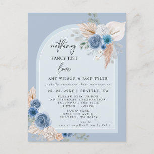 Blue Boho Ingenting Finare Just Kärlek avisering Vykort
