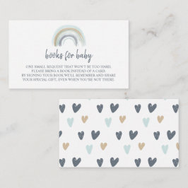 Blue Boho Rainbow Bokar för Baby Infoga hölje Tilläggskort