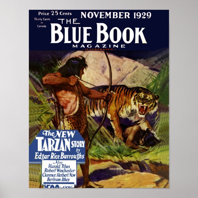 Blue Bok, november 1929 Poster (Framsidan)