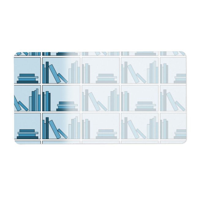 Blue Bokar på Shelf. Fraktsedel (Framsidan)