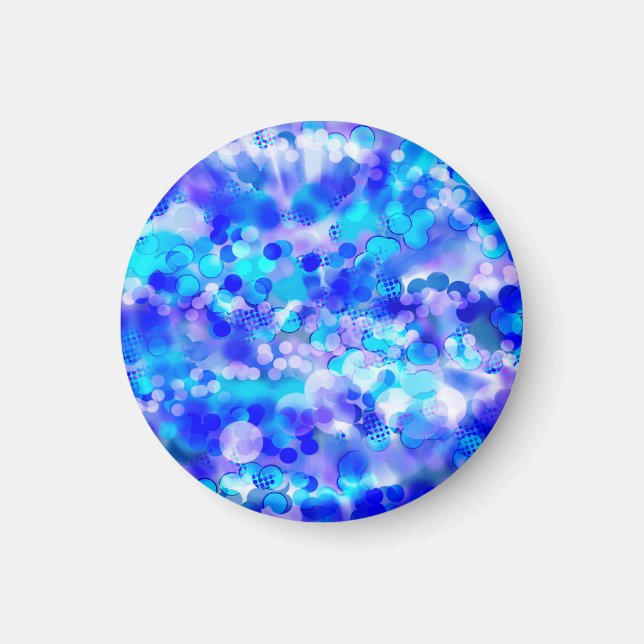 Blue Bokeh 92015 Magnet (Framsidan)