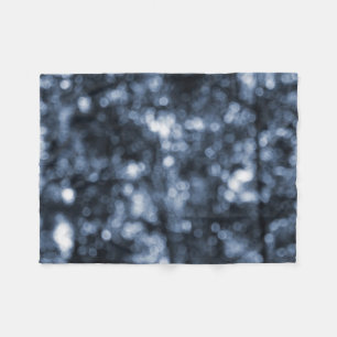 Blue Bokeh Fleecefilt