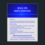 Blue Bokeh Guilloché Design, Graphic Designer Flygblad<br><div class="desc">Blue Bokeh Guilloché Design,  Graphic Designer Advertising Flyers by the Affärskort Store.</div>
