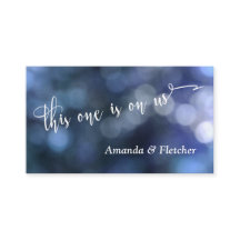 Blue Bokeh Light & Typography 32 Drink Biljett