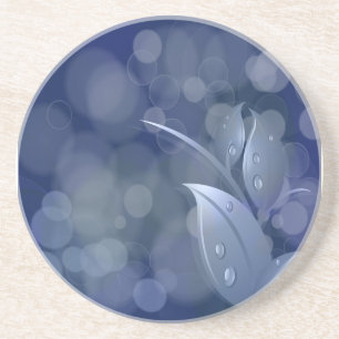 Blue Bokeh Lövs Underlägg