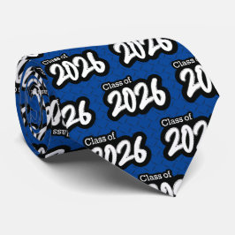 Blue Bold Push Class of 2026 Neck Tie Slips