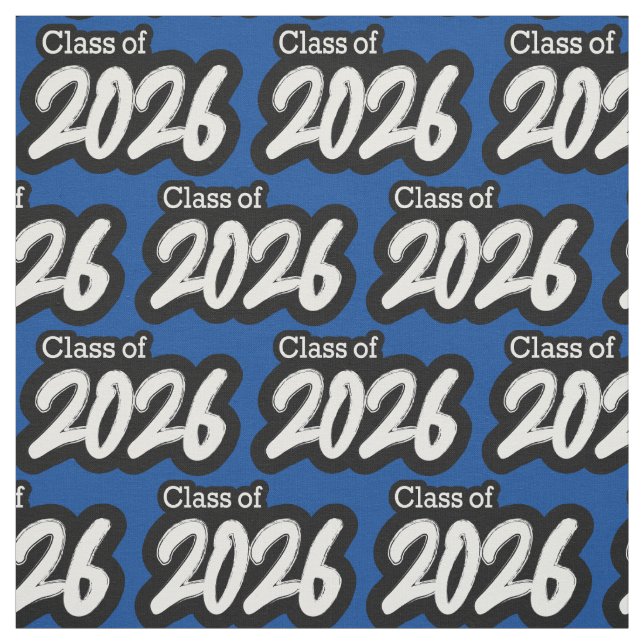 Blue Bold Push Class of 2026 Tyg (Provkarta)