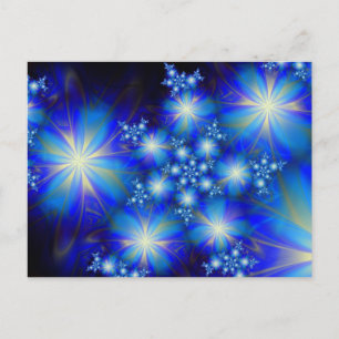 Blue Bonanza Cute Coola Abstrakt Vykort