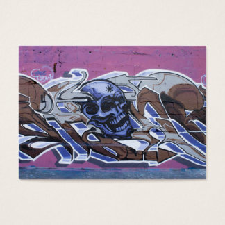 Blue Bonehead Graffiti Visitkort