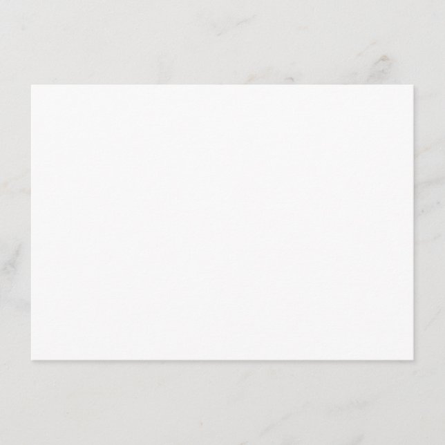 Blue Botanical Modern Wedding Thank You Card Inbjudningar (Framsida)